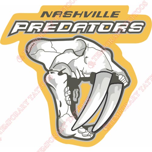 Nashville Predators Customize Temporary Tattoos Stickers NO.212